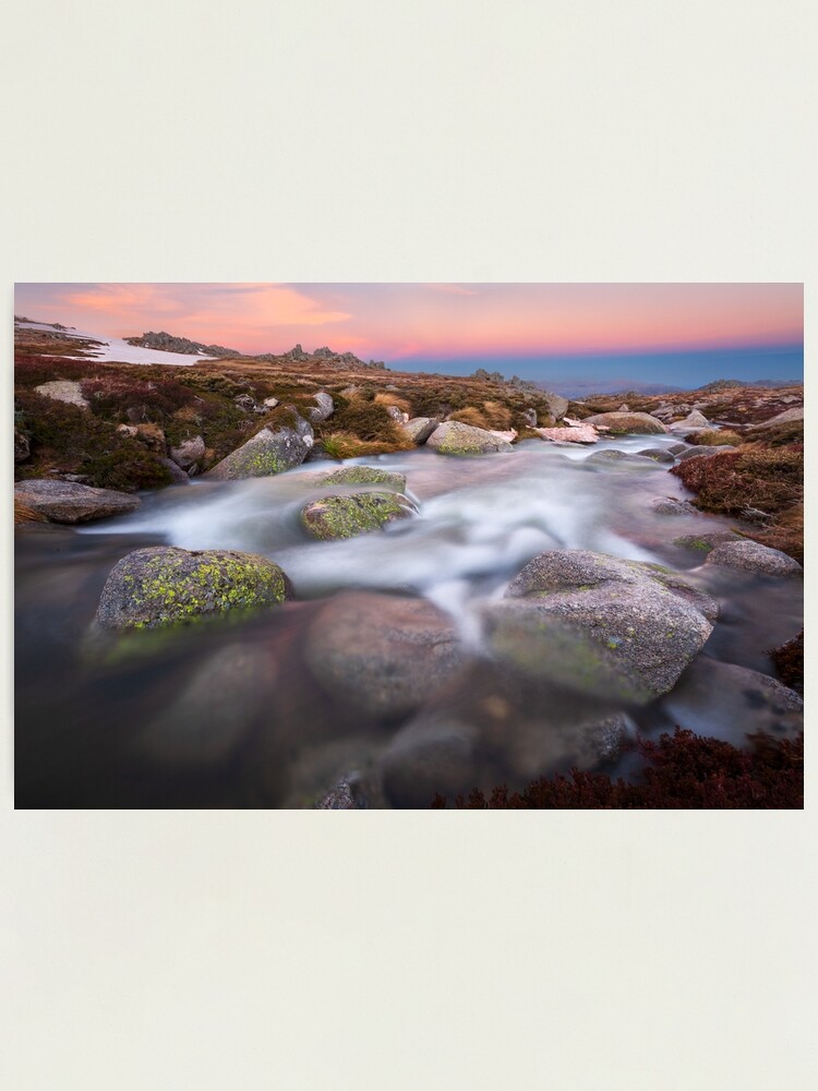 Thumbnail 1 of 3, Photographic Print, Mountain Stream, Kosciuszko National Park, Australia designed and sold by Chockstone.