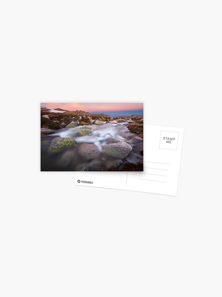 Thumbnail 1 of 2, Postcard, Mountain Stream, Kosciuszko National Park, Australia designed and sold by Chockstone.