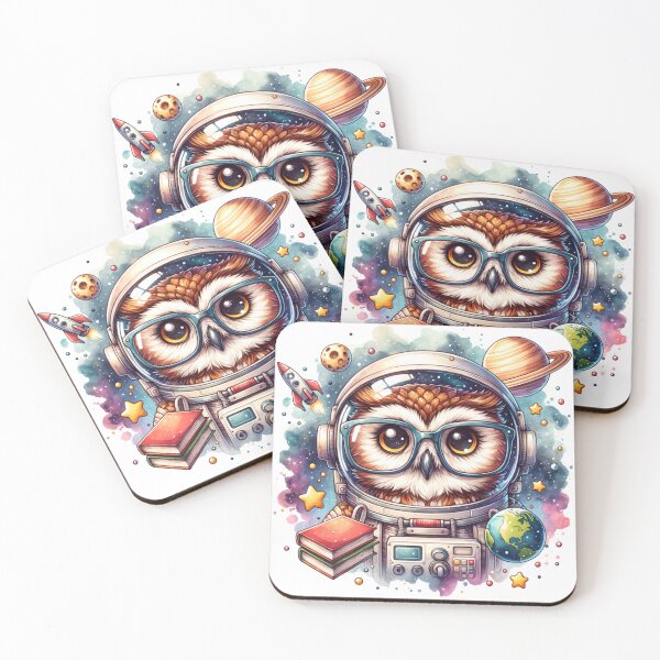 Item preview, Reach for the Stars : Adorable Owl Astronaut in Space Adventure! designed and sold by Eksama Design.