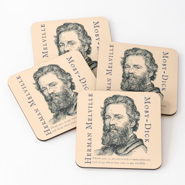 Item preview, Herman Melville quote: Think not, is my eleventh commandment; and sleep when you can, is my twelfth. designed and sold by artbleed.