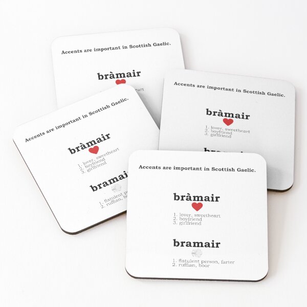 Item preview, A sweetheart or farter? | Bràmair no bramair? (Scottish Gaelic translation)  designed and sold by Mamaidh Made.
