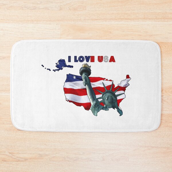 Item preview, I love USA map and statue designed and sold by ilmagatPSCS2.
