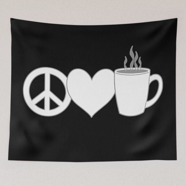 Item preview, Peace Love Coffee Black designed and sold by HectorCantres.