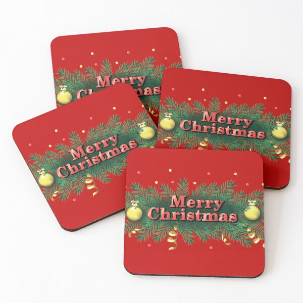 Item preview, Slogan Merry Christmas on christmas tree branch  designed and sold by Marina Smorodinskaya.