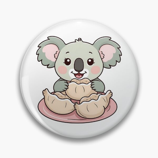 Item preview, Koala eating dumplings - Gobble Gala designed and sold by Kids GobbleGala.