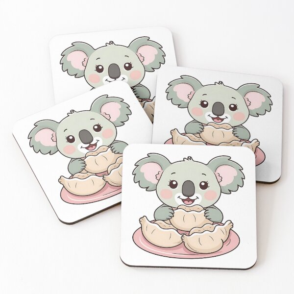 Item preview, Koala eating dumplings - Gobble Gala designed and sold by Kids GobbleGala.