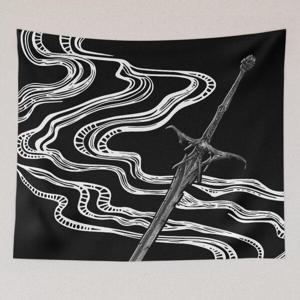 Item preview, Sword Smoke Swirl ( White / Diagonal ) designed and sold by ChaosAdar.