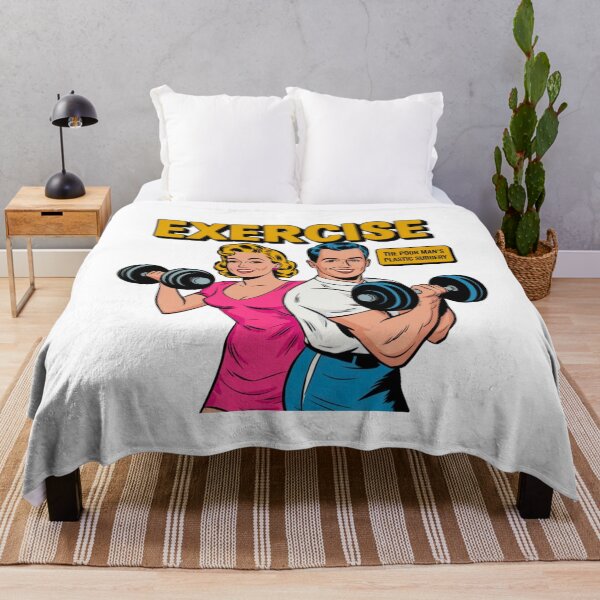 Item preview, Exercise, a poor man's plastic surgery, fitness, funnyfits70, Humor, Funny, retro, vintages, funny quotes, animal humor, designed and sold by FunnyFits70.
