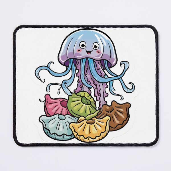 Item preview, Jellyfish eating dumplings - Gobble Gala designed and sold by Kids GobbleGala.
