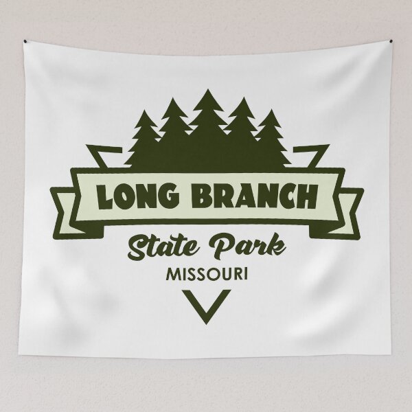 Item preview, Long Branch State Park Missouri Trees And Ribbon designed and sold by bivenart.