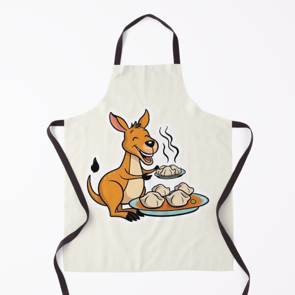 Item preview, Kangaroo eating dumplings - Gobble Gala designed and sold by Kids GobbleGala.