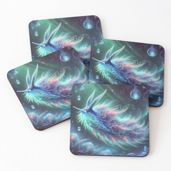 Item preview, Mystical Bioluminescent Sea Slug in an Ethereal Ocean designed and sold by RealmBeastsAI.