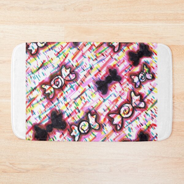 Item preview, Sprinkle Cake Kawaii Pastel Goth Black Bow  Rainbow Candy Design designed and sold by RainbowDoveShop.