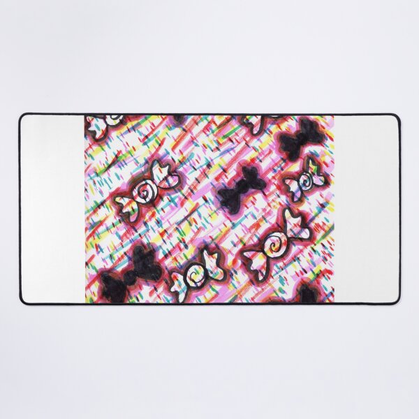 Item preview, Sprinkle Cake Kawaii Pastel Goth Black Bow  Rainbow Candy Design designed and sold by RainbowDoveShop.