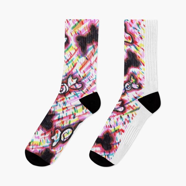 Item preview, Sprinkle Cake Kawaii Pastel Goth Black Bow  Rainbow Candy Design designed and sold by RainbowDoveShop.