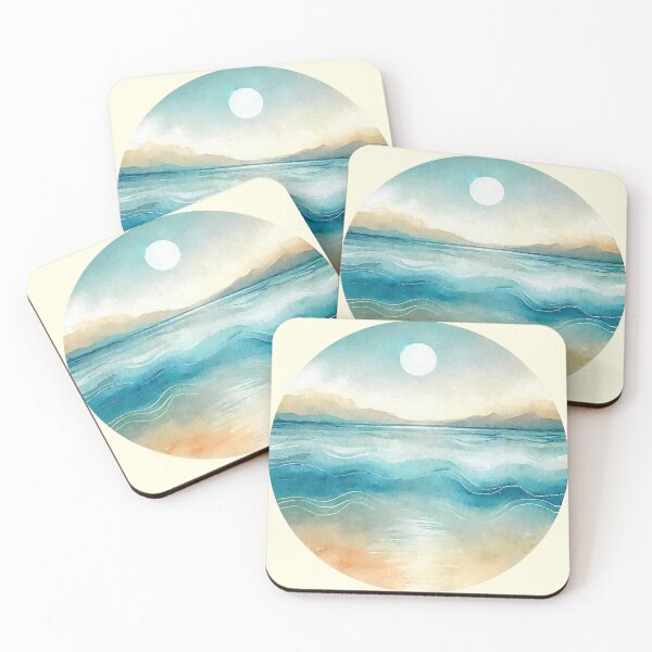 Item preview, Abstract Seascape with Mountains designed and sold by ChrisButler.