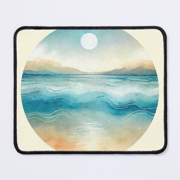 Item preview, Abstract Seascape with Mountains designed and sold by ChrisButler.