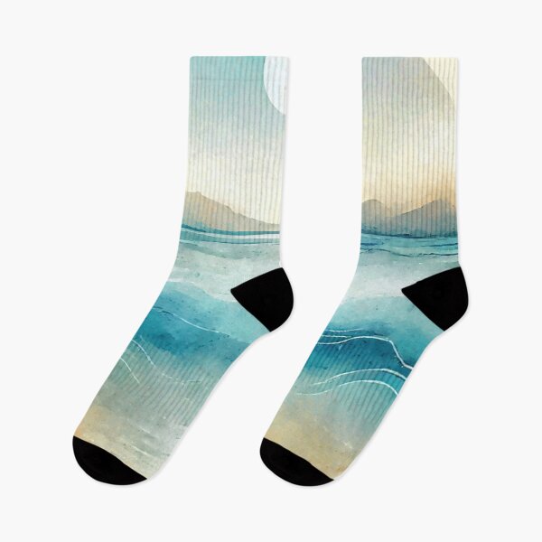 Item preview, Abstract Seascape with Mountains designed and sold by ChrisButler.