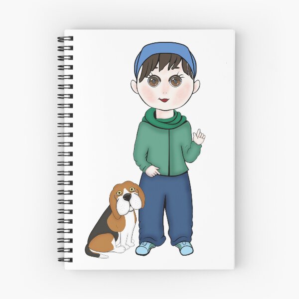 Item preview, Boy with dog. Friends  designed and sold by KateQR.