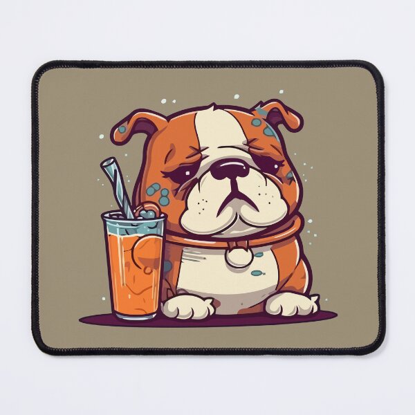 Item preview, Bulldog drinking soda designed and sold by Amir Faysal.
