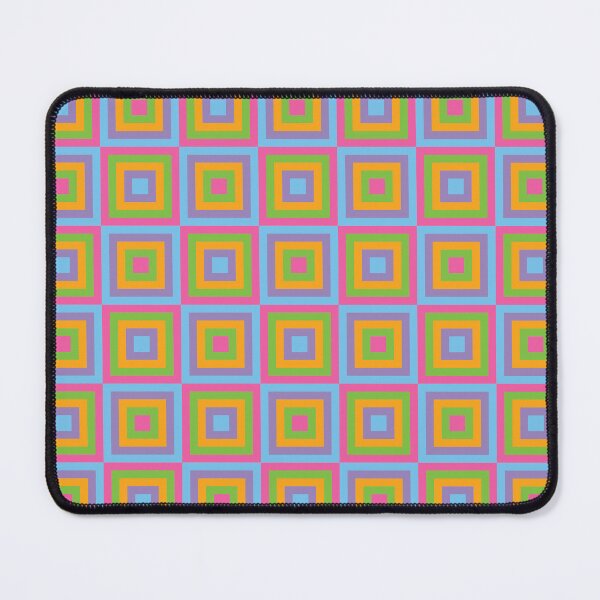 Item preview, seamless geometric pattern with shapes, abstract colorful abstract vintage color block background, pink green yellow Blue Blocks brick Wall Geometric background repeat pattern design for fabric print designed and sold by pipikijung.