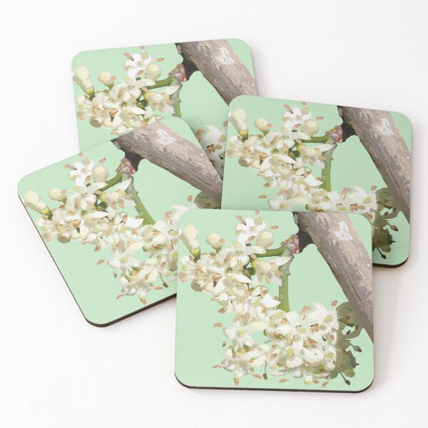 Item preview, Alaheʻe, shiny-leaved Canthium flowers designed and sold by NJartbyNJacobson.