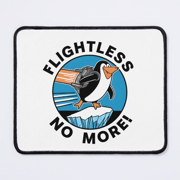 Item preview, Penguin Jetpack Flight Flightless no more Design designed and sold by iwcus.