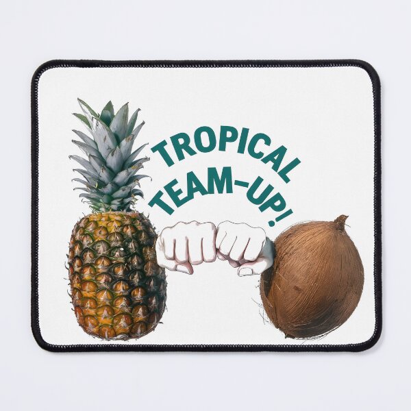 Item preview, Tropical Team-Up! Pineapple Coconut Fist Bump Art designed and sold by iwcus.