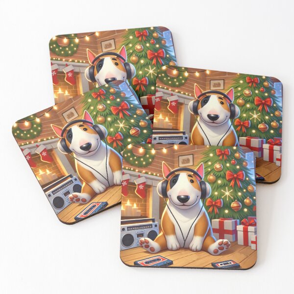 Item preview, Christmas Beats with a Bull Terrier designed and sold by Kenny8716.