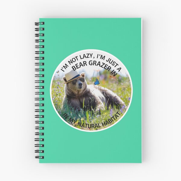 Item preview, bear grazer i'm not lazzy  designed and sold by bukajart.