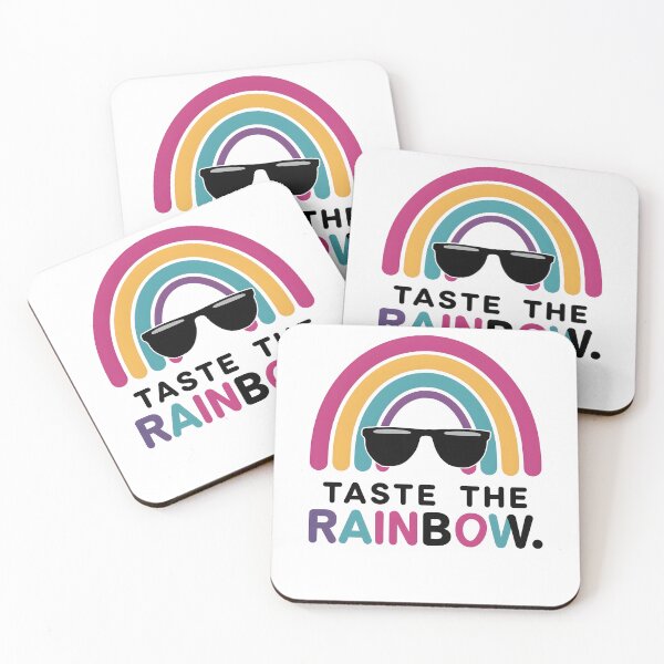 Item preview, Rainbow Dog with Shades: Taste the Rainbow Art designed and sold by iwcus.