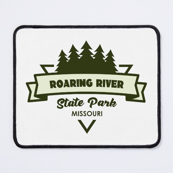 Item preview, Roaring River State Park Missouri Trees And Ribbon designed and sold by bivenart.