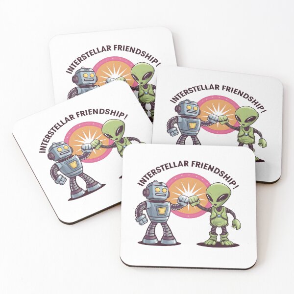 Item preview, Robot Alien Fist Bump - Interstellar Friendship! designed and sold by iwcus.