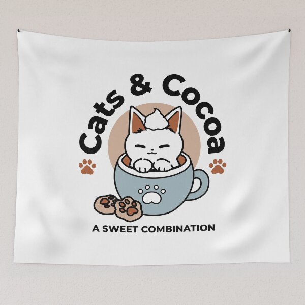 Item preview, Adorable Cat in Mug Holiday Design - Cat & Cocoa designed and sold by Trio-in-Forest.