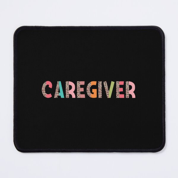 Item preview, Caregiver Half Leopard Typography Colorful designed and sold by AAMDesigns.