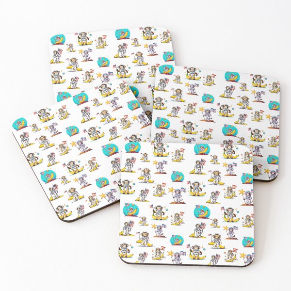 Item preview, Space Monkey Discovery - Cosmic Banana Planet Pattern 2 designed and sold by Tom-Johnson.