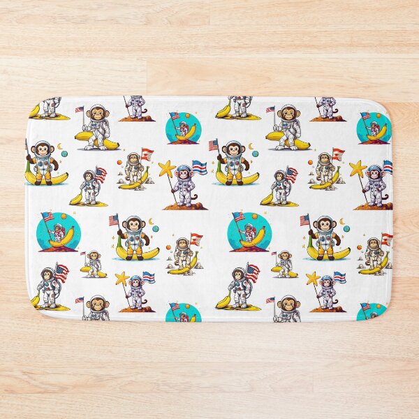 Item preview, Space Monkey Discovery - Cosmic Banana Planet Pattern 2 designed and sold by Tom-Johnson.