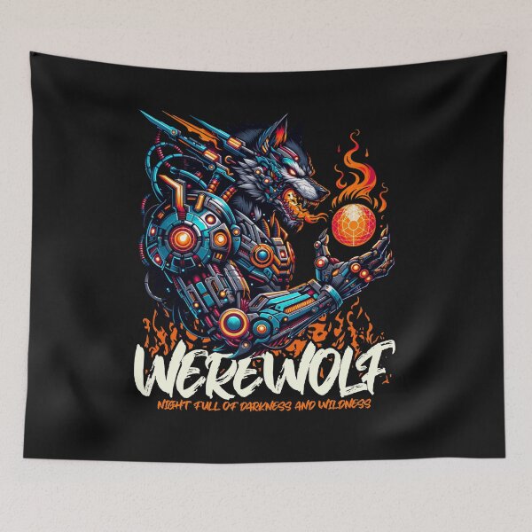 Item preview, Cyber Werewolf Fury designed and sold by Belarte.shop.