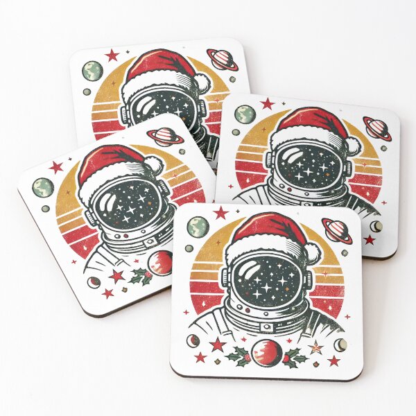 Item preview, Retro Santa Astronaut Christmas Design designed and sold by AIARTIST1.