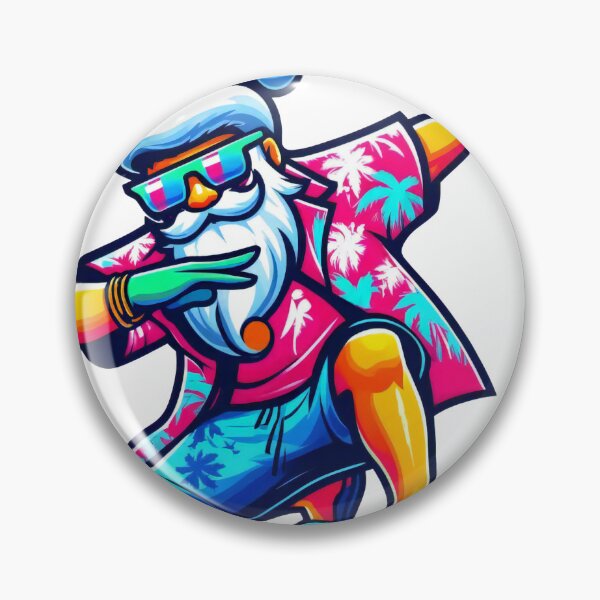 Item preview, Cool Dabbin’ Santa on Vacation designed and sold by AIARTIST1.