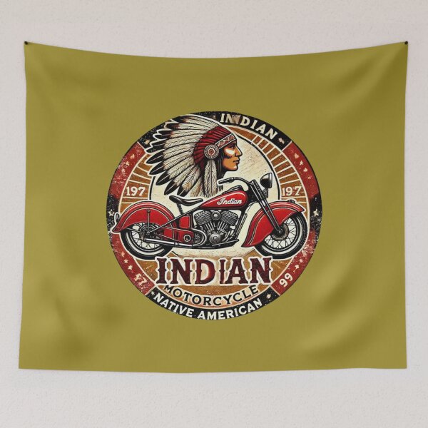 Item preview, Indian Motorcycle Vintage Sign designed and sold by FutureTraveller.