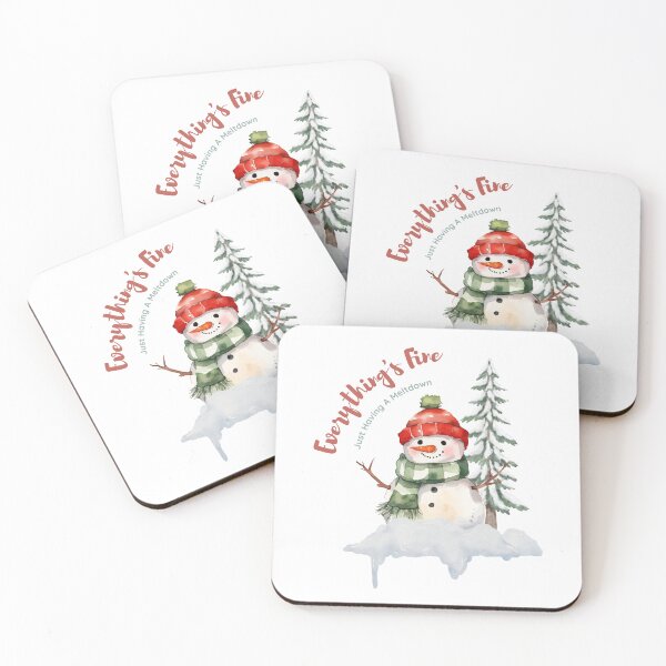 Item preview, Everything's fine Just having a meltdown christmas snowman designed and sold by YQvibe Studio.