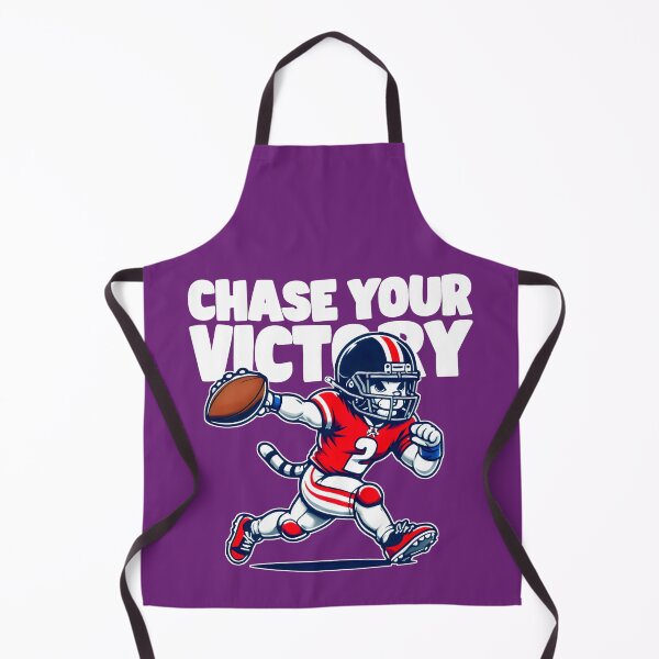 Item preview, Chase Your Victory Heroic Cat In A Football Jersey Rushing For The Winning Point designed and sold by SplashTastic.