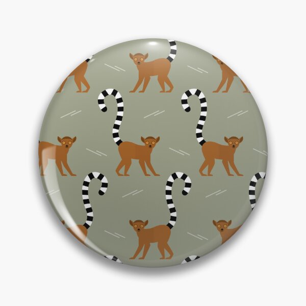 Item preview, Ringtailed lemurs on green designed and sold by reneesillus.