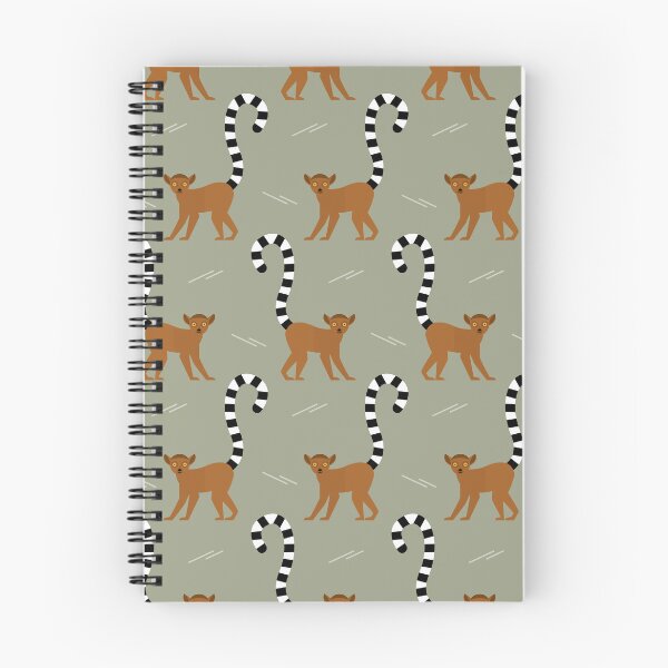 Item preview, Ringtailed lemurs on green designed and sold by reneesillus.