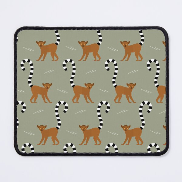 Item preview, Ringtailed lemurs on green designed and sold by reneesillus.