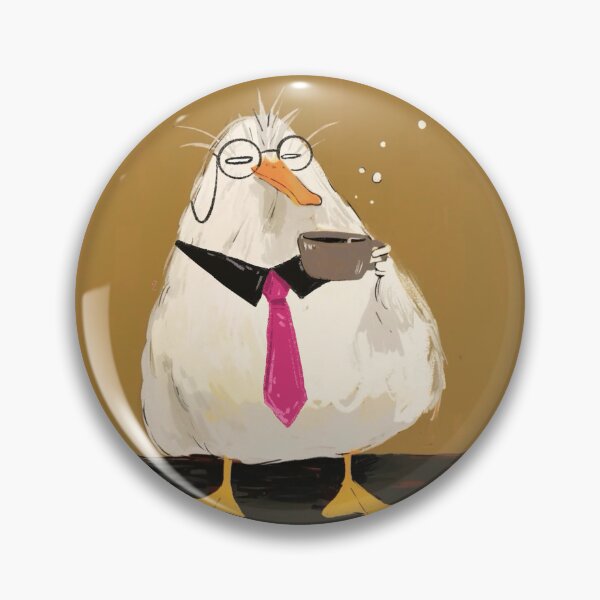 Item preview, Office duck sipping coffee designed and sold by 516 Studio.