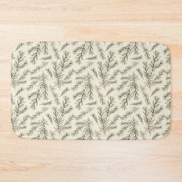 Item preview, Spruce or fir tree branches. Watercolor hand painted winter Christmas Seamless pattern  designed and sold by BartolArt.