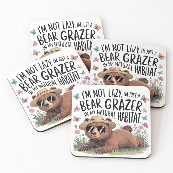 Item preview, bear grazer i'm not lazy  designed and sold by bukajart.