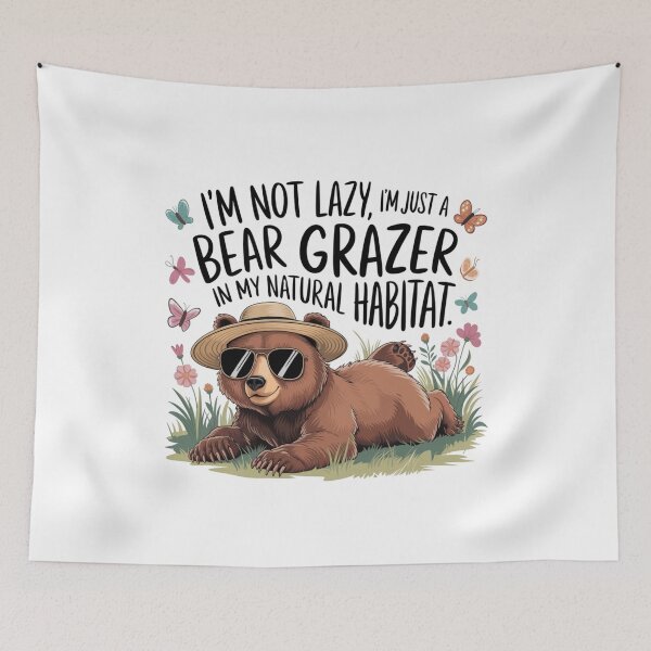 Item preview, bear grazer i'm not lazy  designed and sold by bukajart.